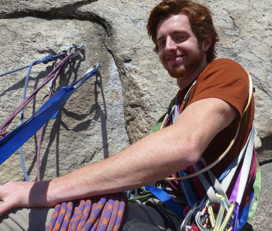 Michael climbing at Stone Mountain, NC